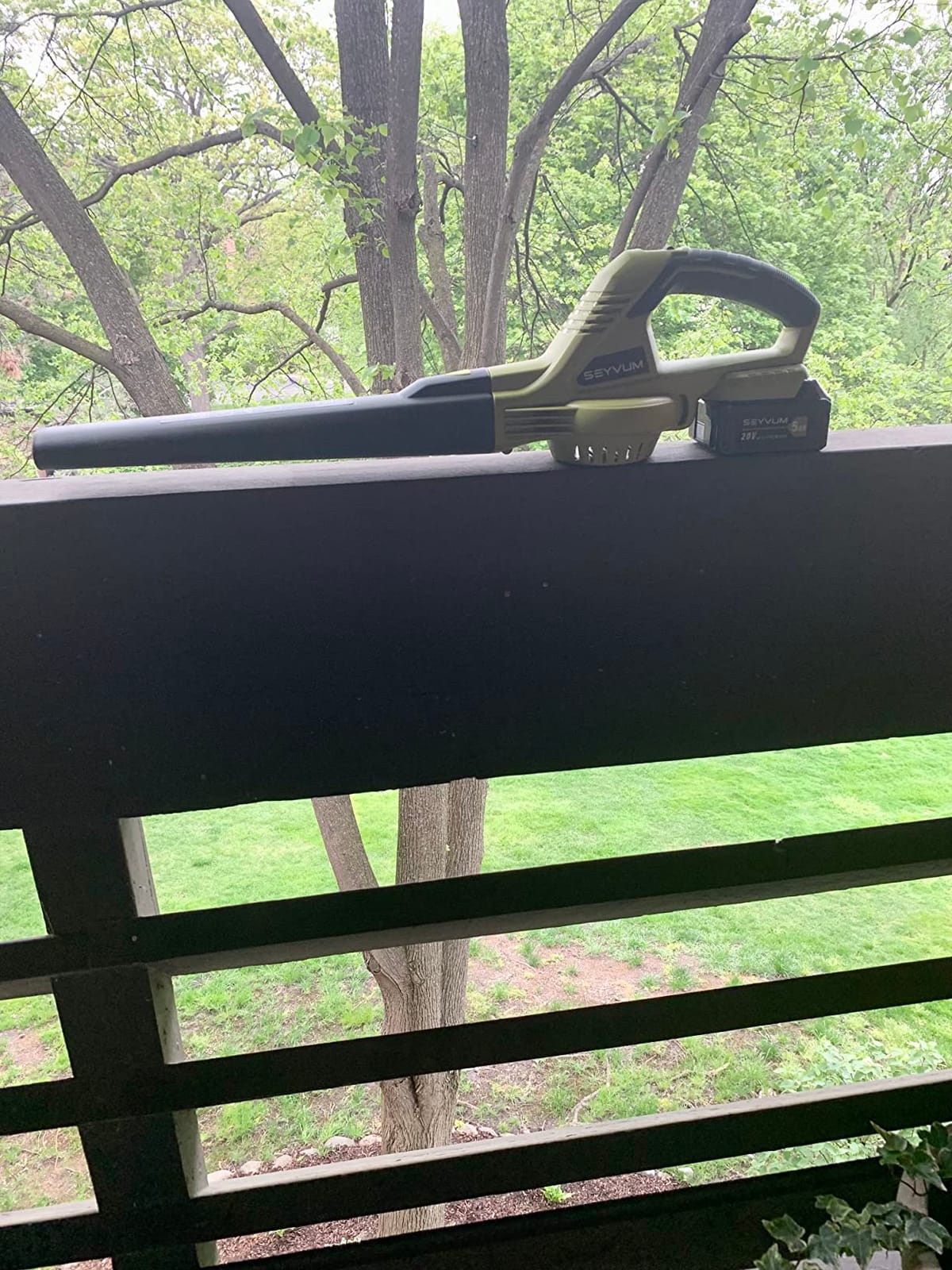 SEYVUM Leaf Blower 20V Cordless, with 2 x 2.0Ah Battery, 350 CFM 150 MPH customer photo 2