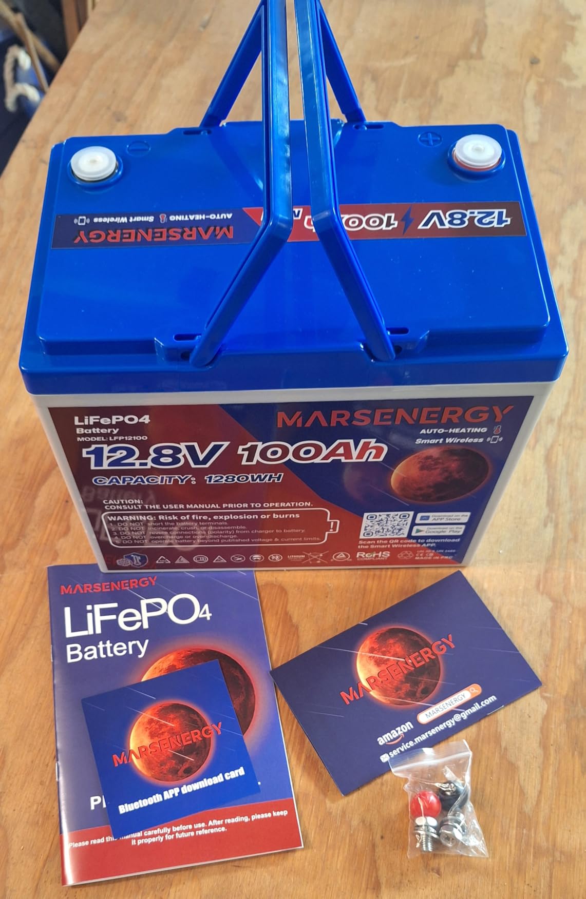 Self-Heating 12V 100Ah LiFePO4 Lithium Battery with Bluetooth customer photo 2