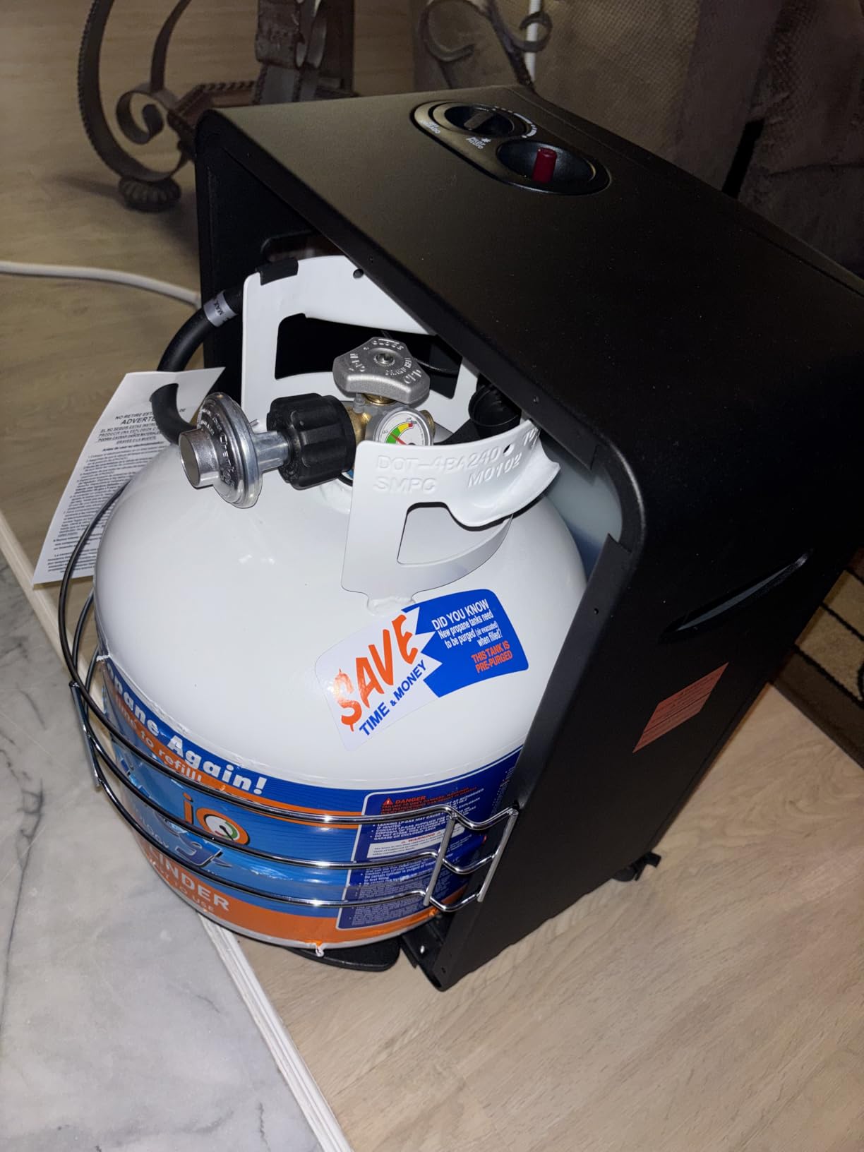 Avenger Portable Outdoor Propane Cabinet Heater – 18,000 BTU Radiant Gas Heater with Tip-Over & ODS Safety Shut-Off - Model # 22BF-A00 customer photo 2