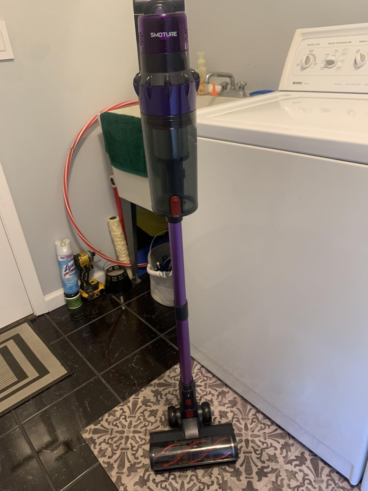 SMOTURE Cordless Vacuum Cleaner, 650W 55KPA 70Mins Vacuum Cleaners for Home, Cordless Stick Vacuum with Pet Brush, LED Touch Screen, Flexible Hose, Wireless Handheld Vacuum for Pet Hair/Carpet/Floor customer photo 1