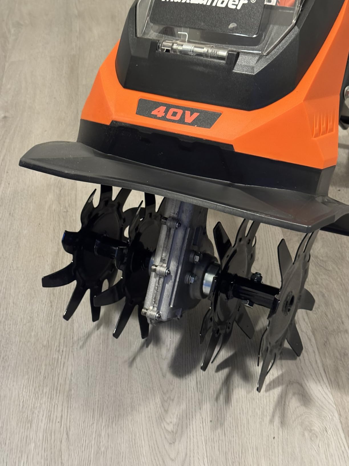 MAXLANDER 40V Cordless Tiller Cultivator, Electric Rototiller for Gardening customer photo 1