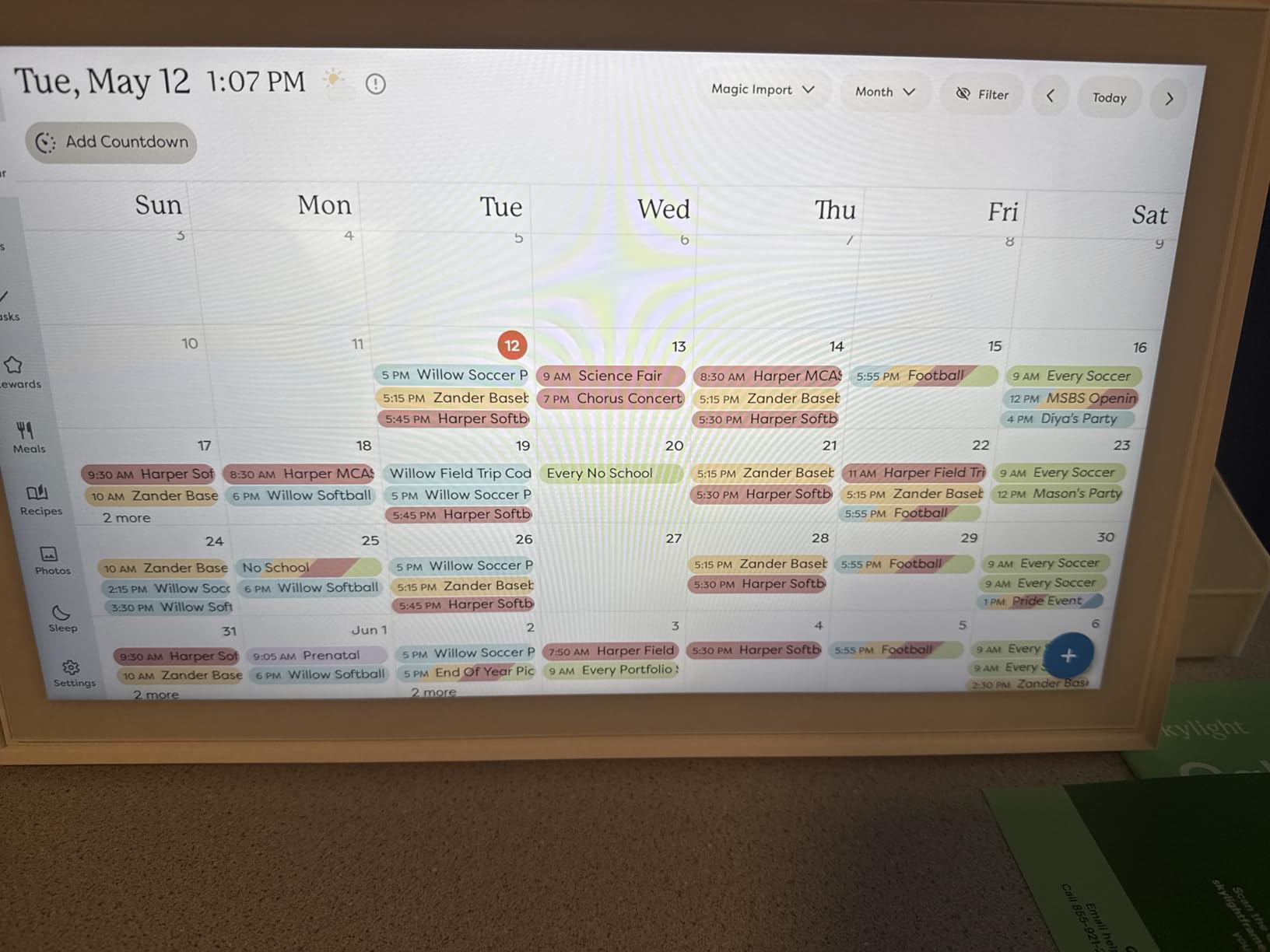 Skylight Calendar 2 – 15