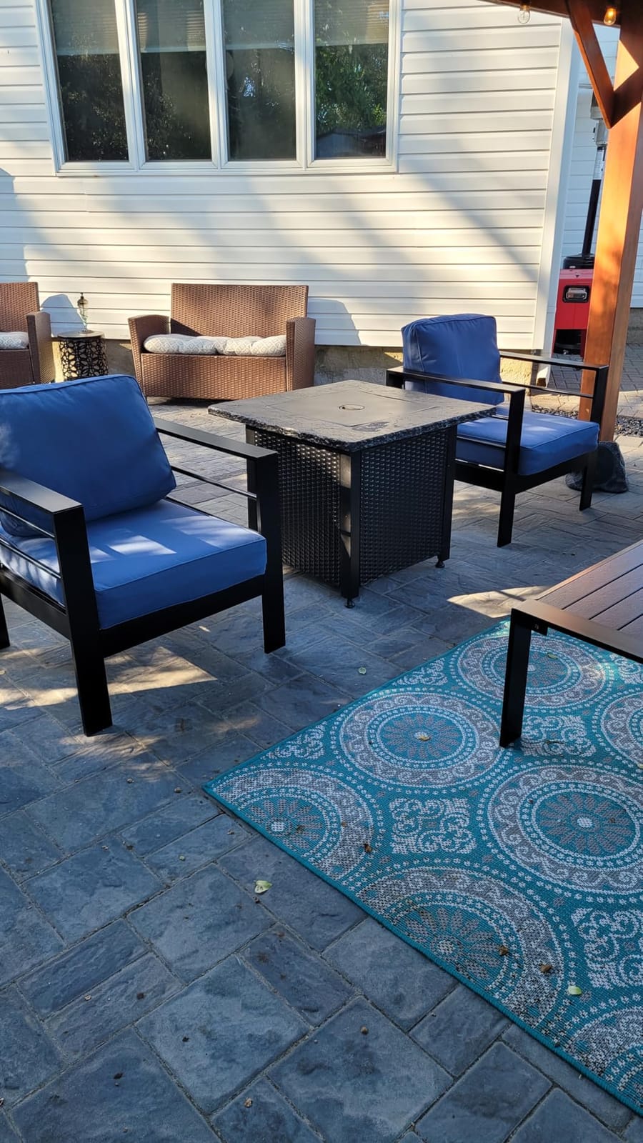 Solaste Aluminum Patio Furniture Set for All Weather, Oversized Metal Outdoor Furniture Set with 27.5