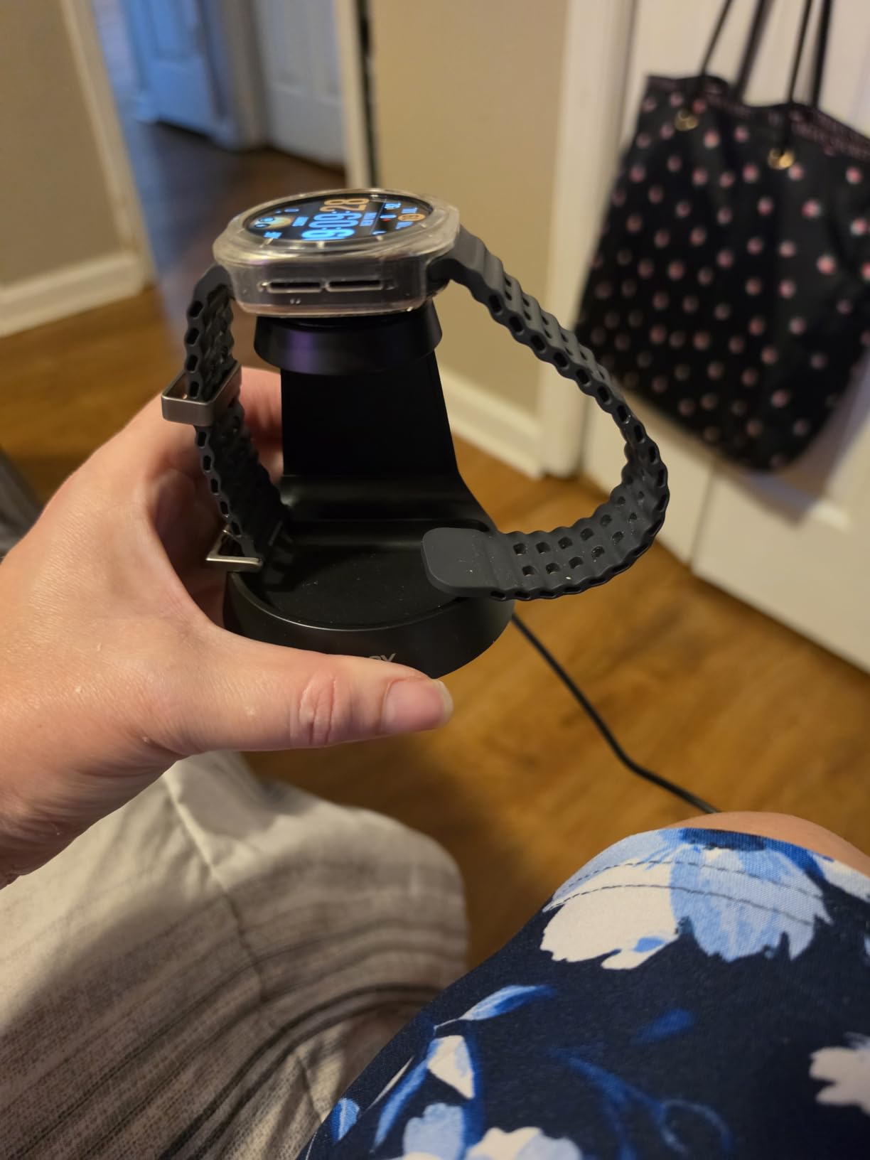 Wireless Charger for Samsung Charging Station, Foldable & Nightlight customer photo 2