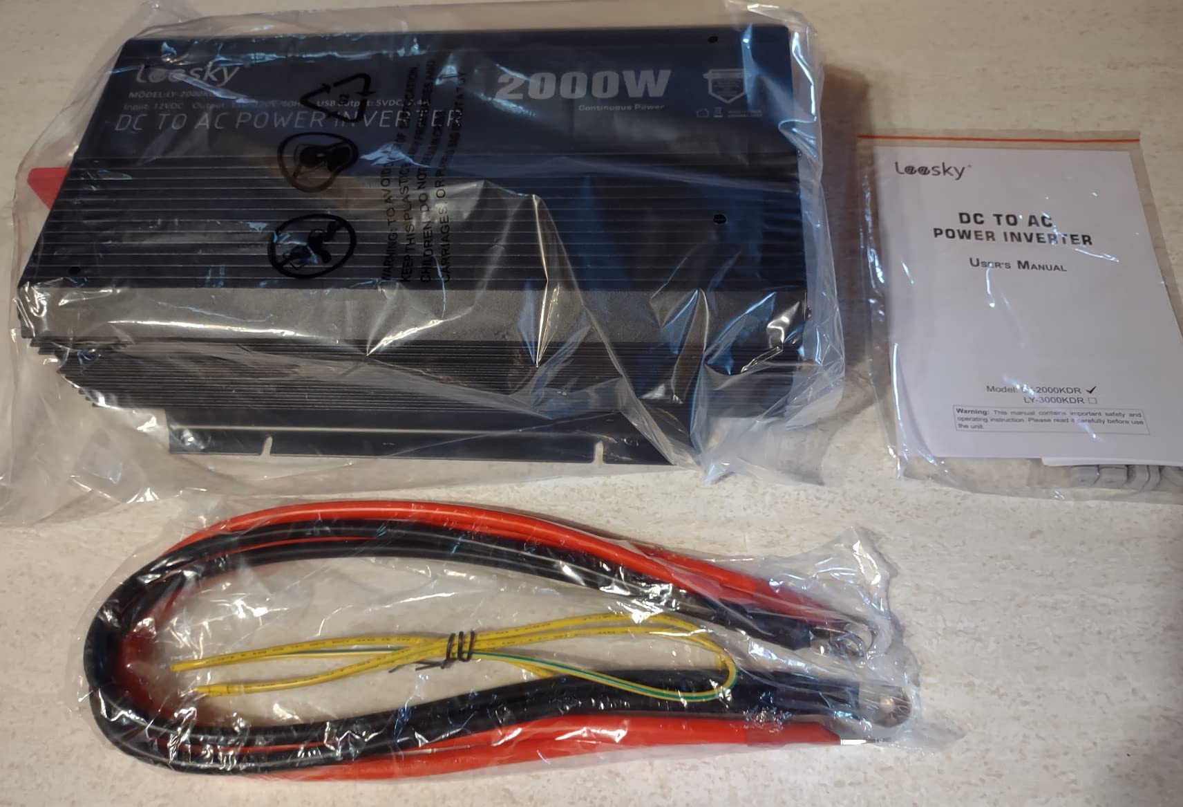 2000 Watt Pure Sine Wave Power Inverter 12V to 110V 120V for RV Off-Grid customer photo 2