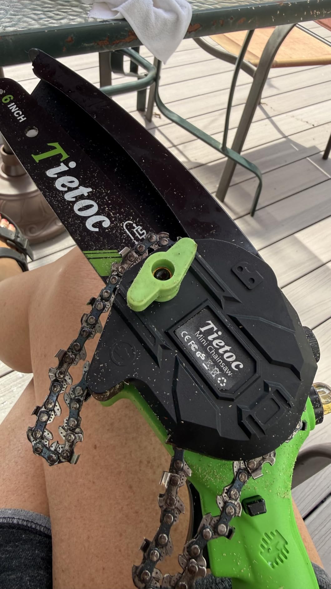 TIETOC 2-in-1 Brushless Pole Saw for Tree Trimming – 8/6