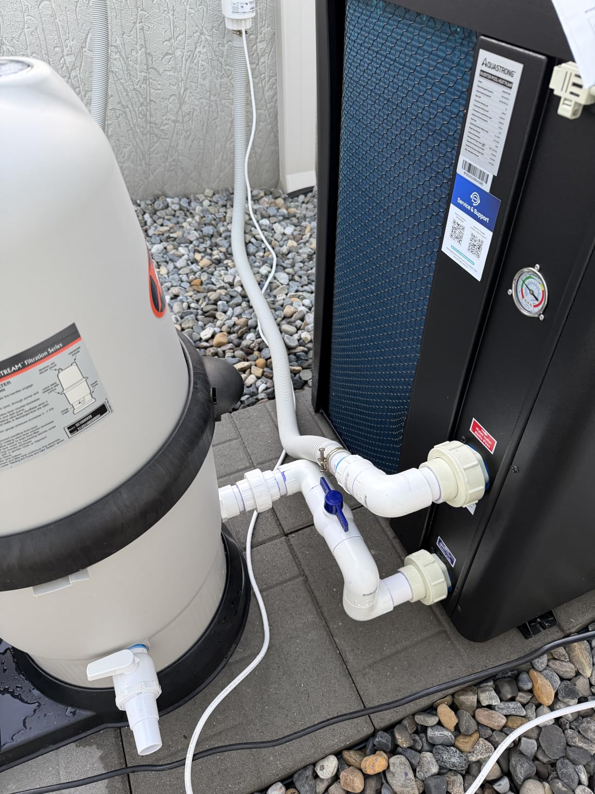 AQUASTRONG Swimming Pool Heat Pump for Above Ground Inground Pool 16'*16'*48