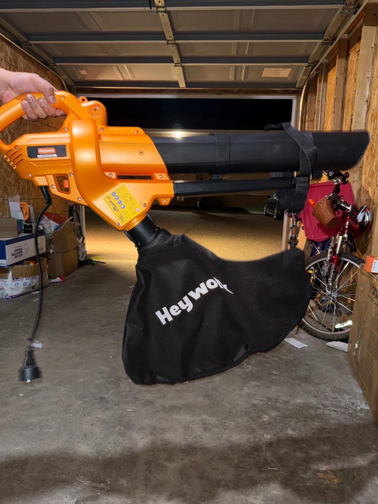3-in-1 Leaf Vacuum Mulcher, 450 CFM Corded Blower customer photo 2