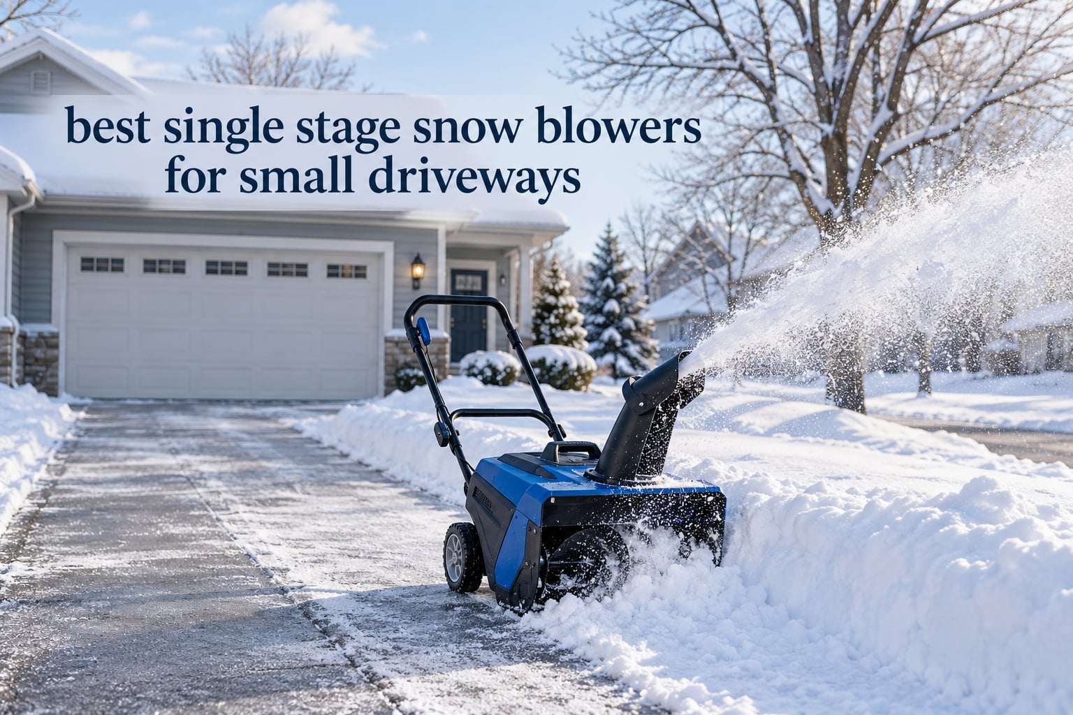 best single stage snow blowers for small driveways