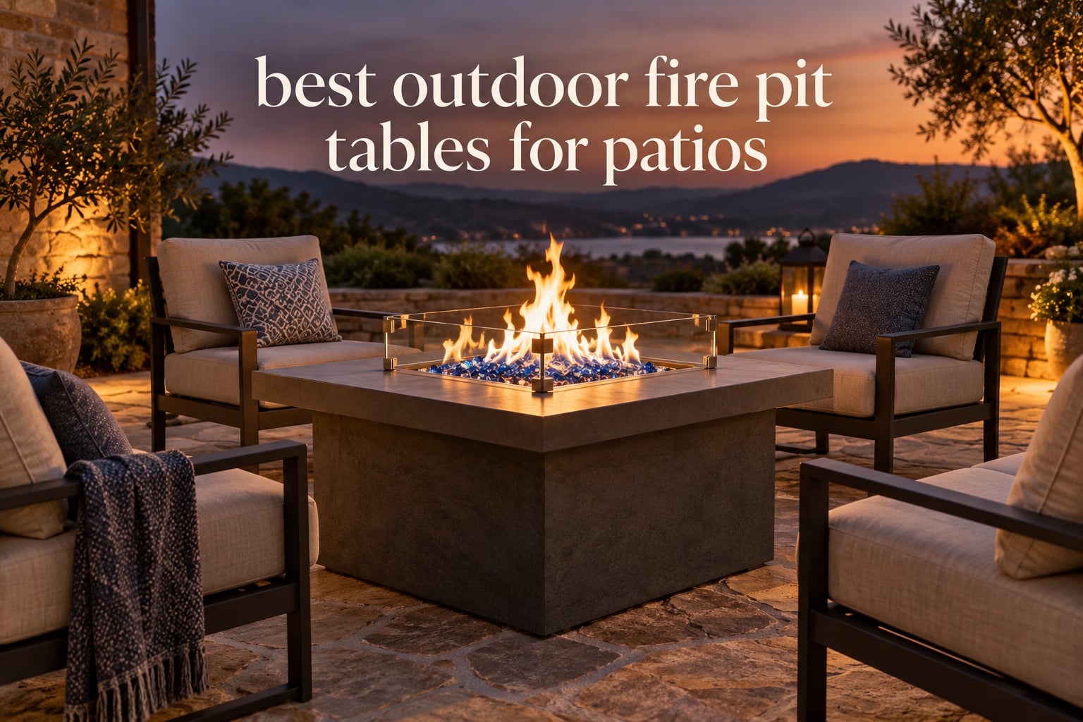 best outdoor fire pit tables for patios