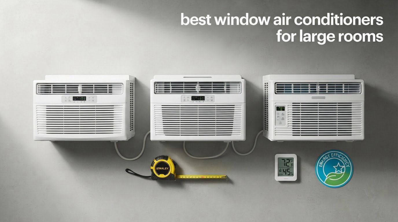 best window air conditioners for large rooms