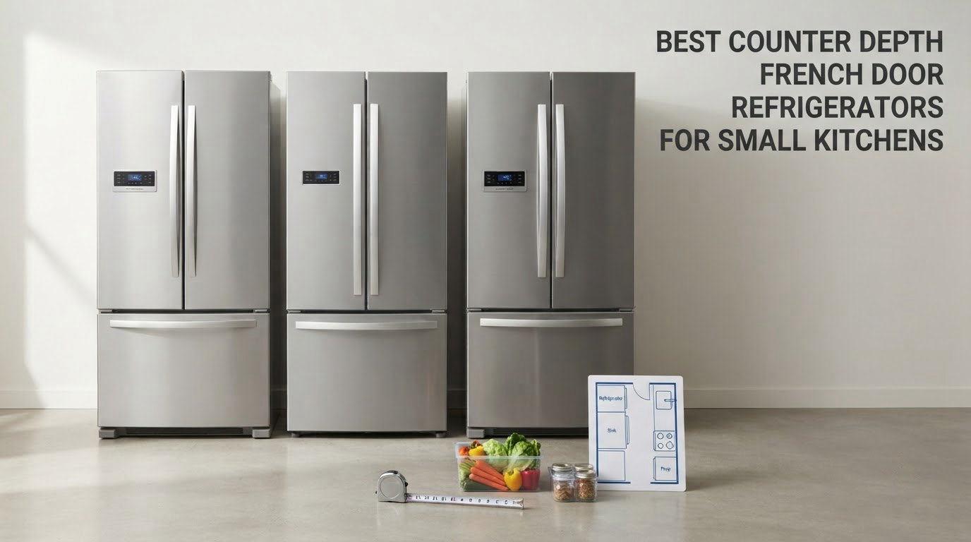 best counter depth french door refrigerators for small kitchens