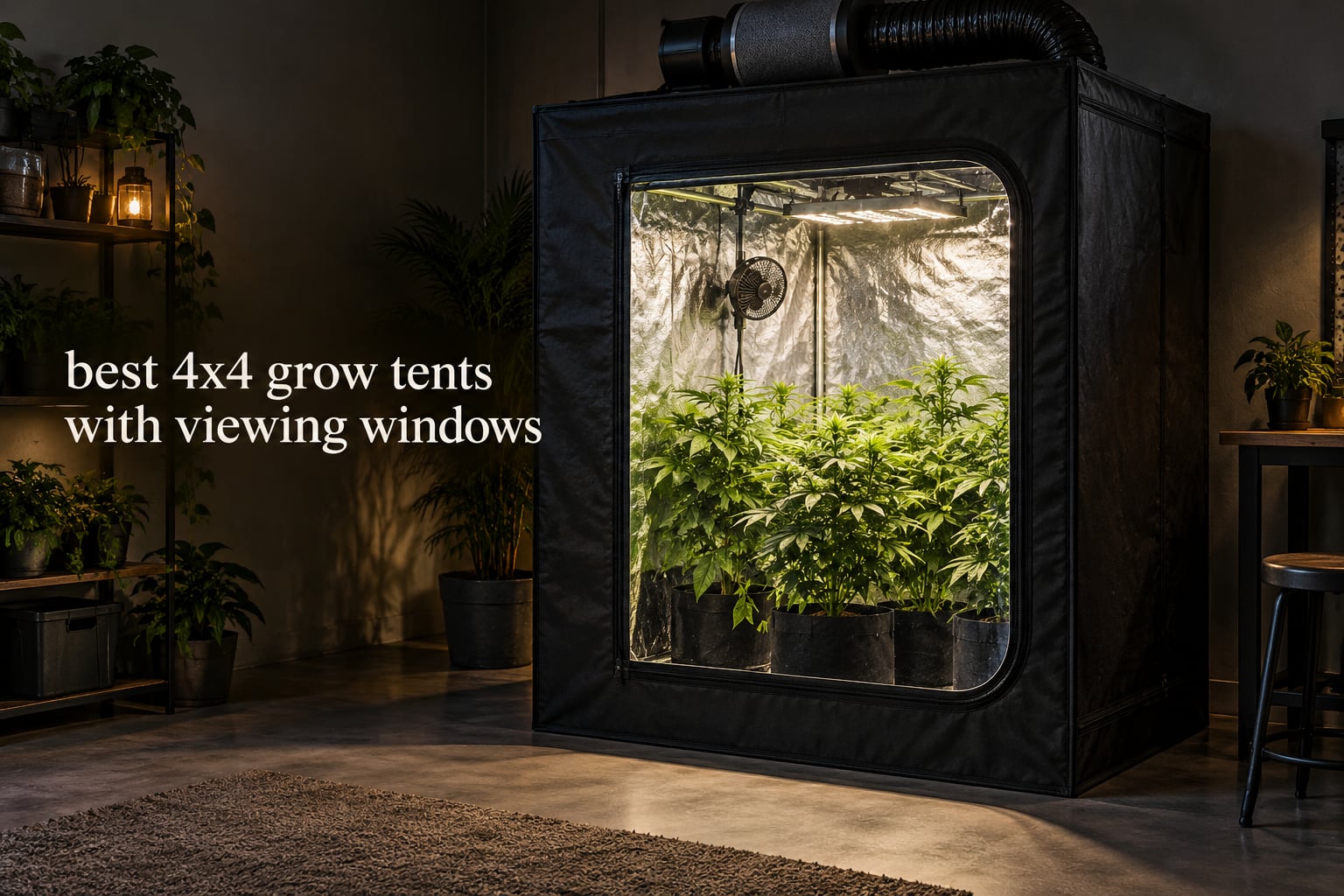 best 4x4 grow tents with viewing windows