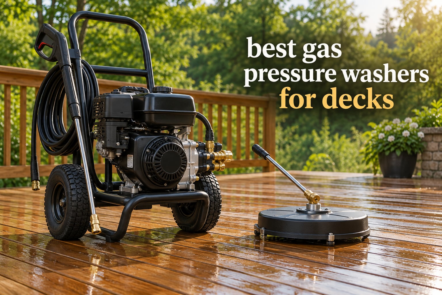 best gas pressure washers for decks
