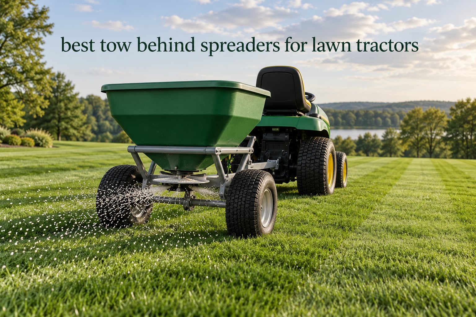 best tow behind spreaders for lawn tractors