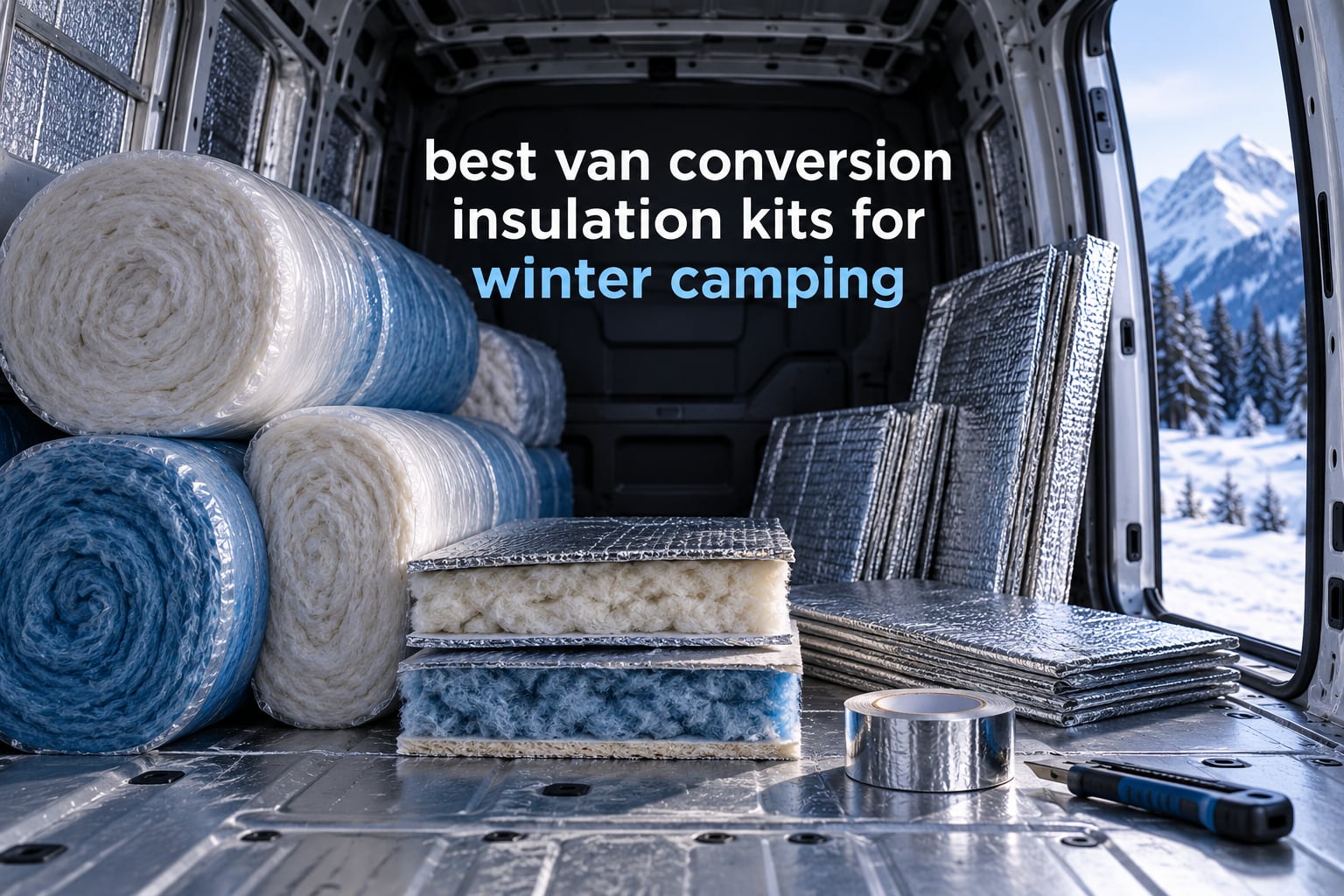 best van conversion insulation kits for winter camping