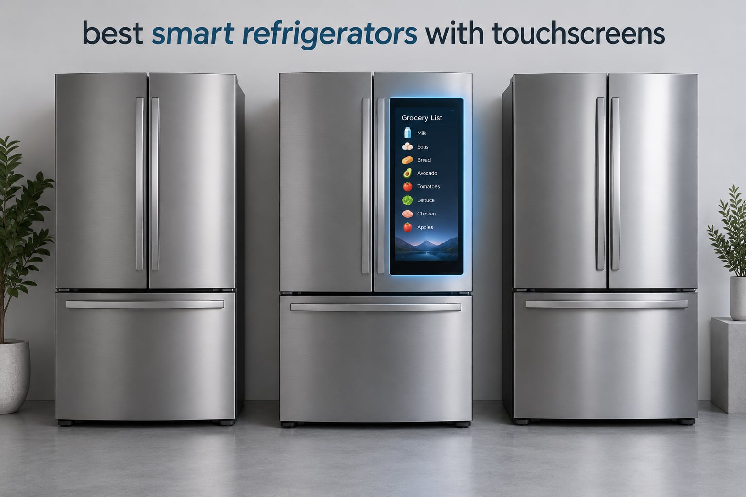 best smart refrigerators with touchscreens