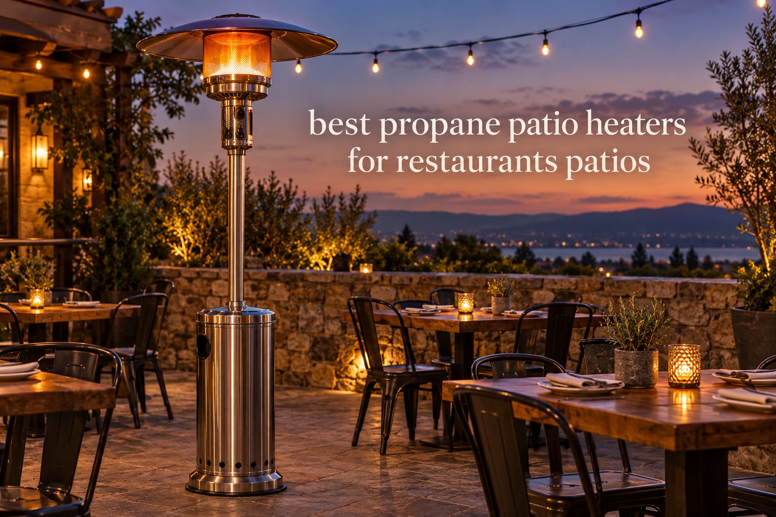 best propane patio heaters for restaurants patios
