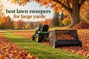 best lawn sweepers for large yards