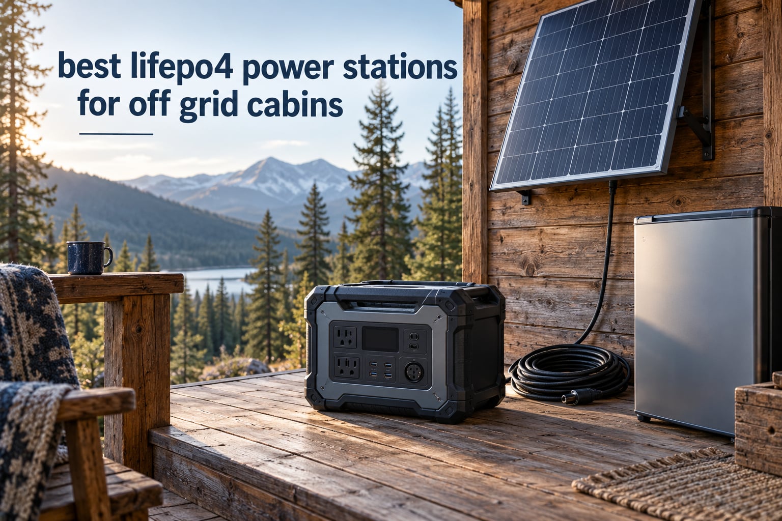 best lifepo4 power stations for off grid cabins