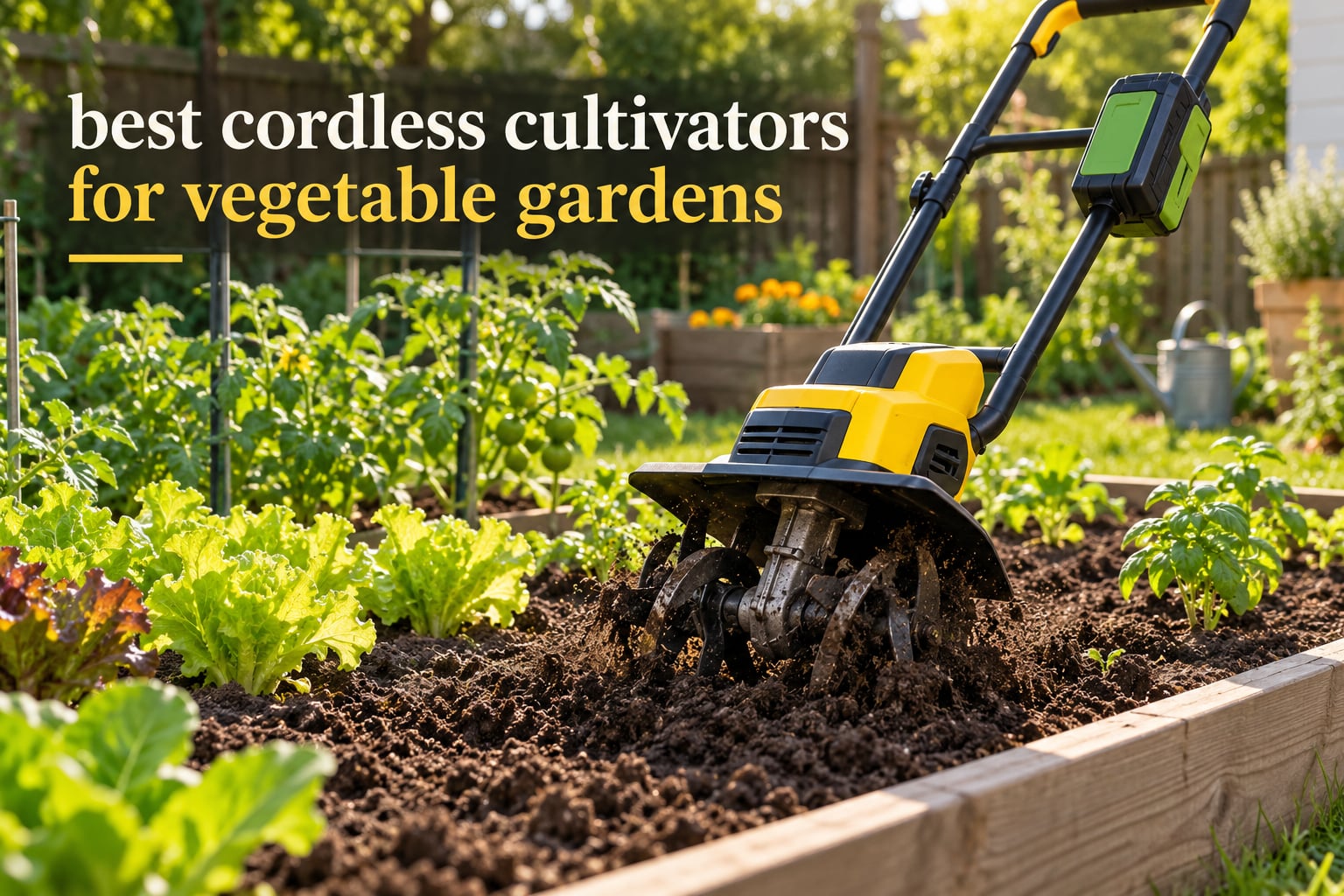 best cordless cultivators for vegetable gardens