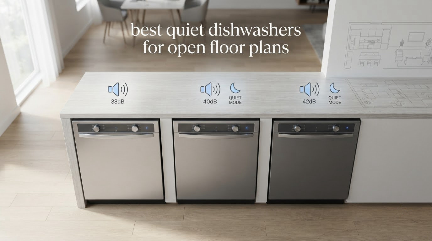 best quiet dishwashers for open floor plans