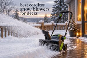 best cordless snow blowers for decks