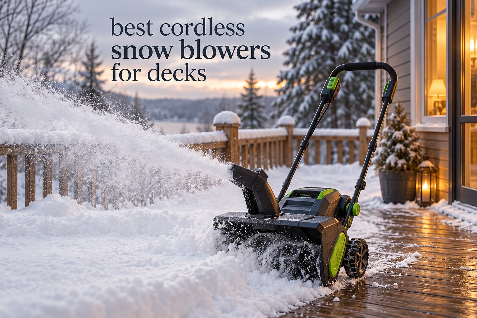 best cordless snow blowers for decks