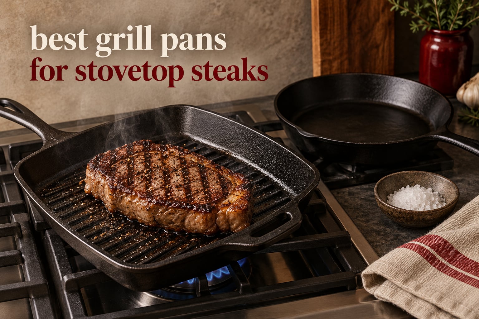 best grill pans for stovetop steaks
