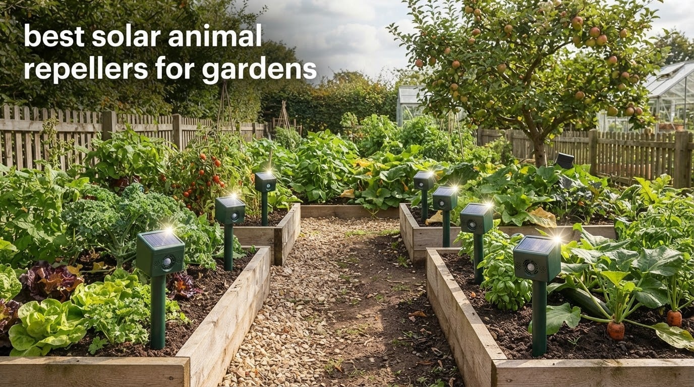 best solar animal repellers for gardens