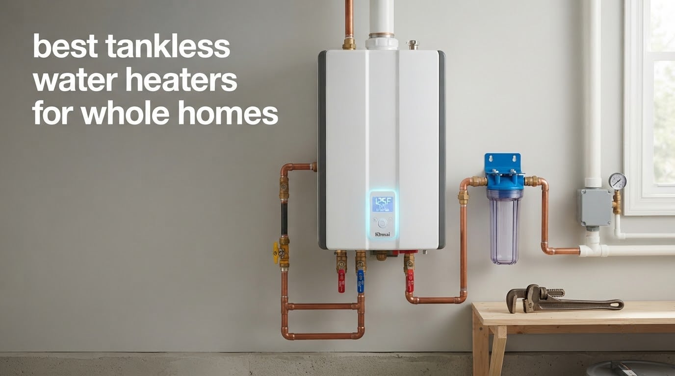 best tankless water heaters for whole homes