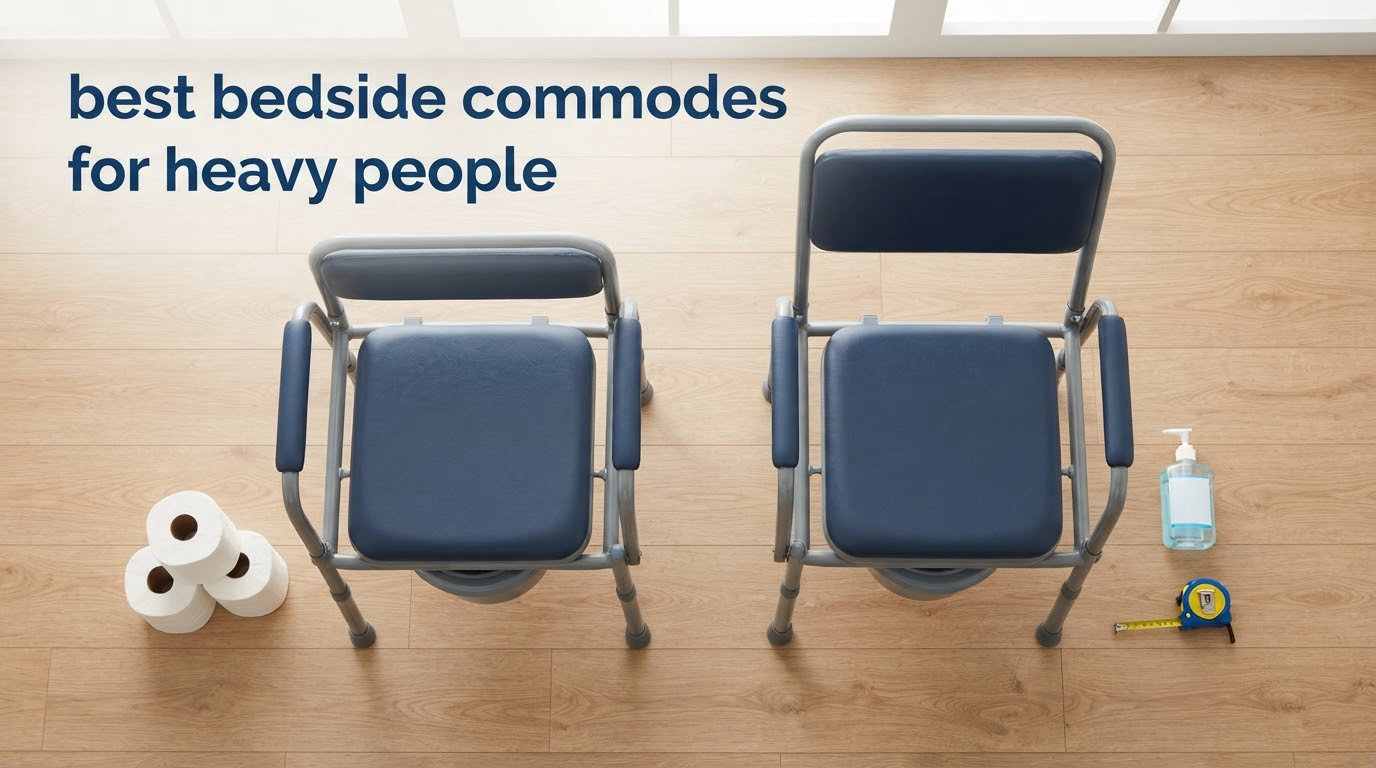 best bedside commodes for heavy people