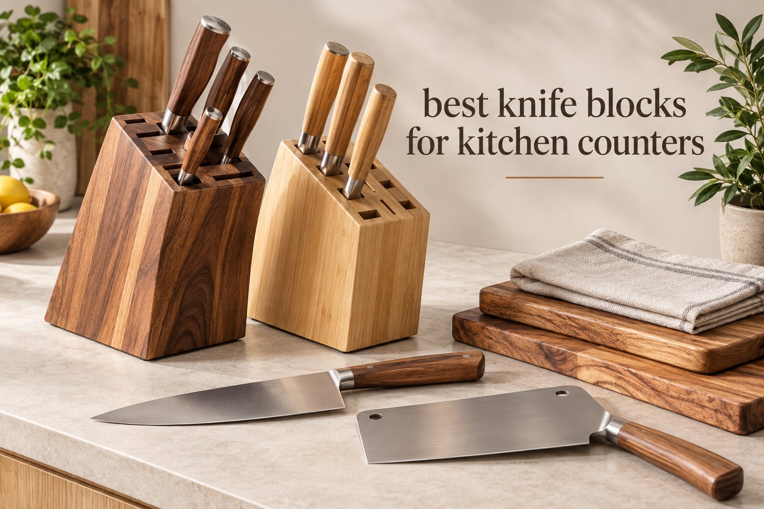 best knife blocks for kitchen counters