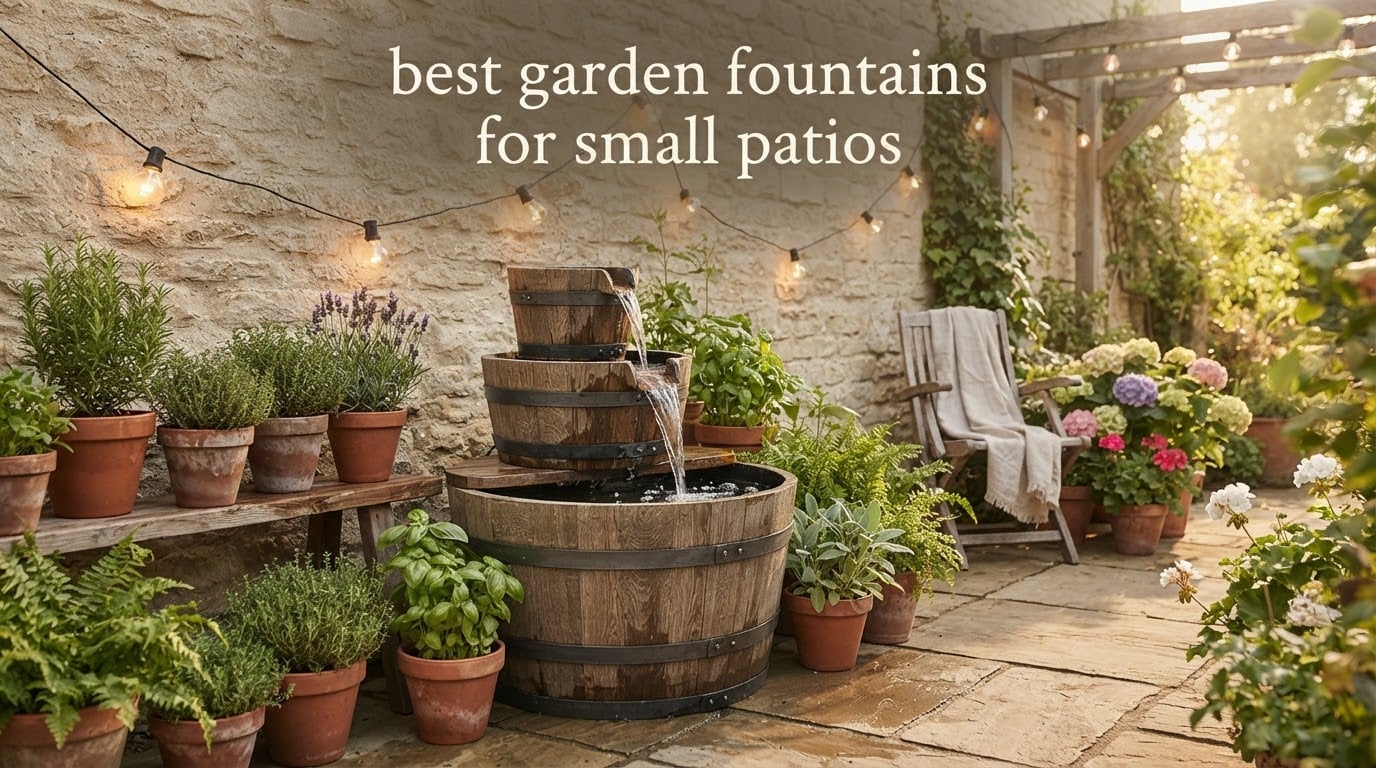best garden fountains for small patios