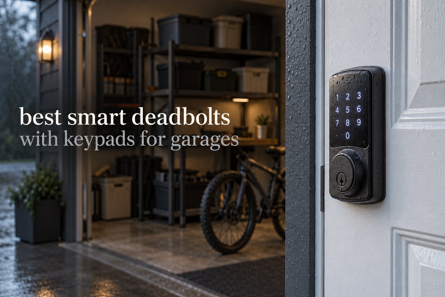 best smart deadbolts with keypads for garages