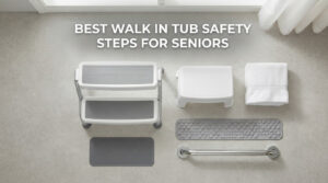 best walk in tub safety steps for seniors