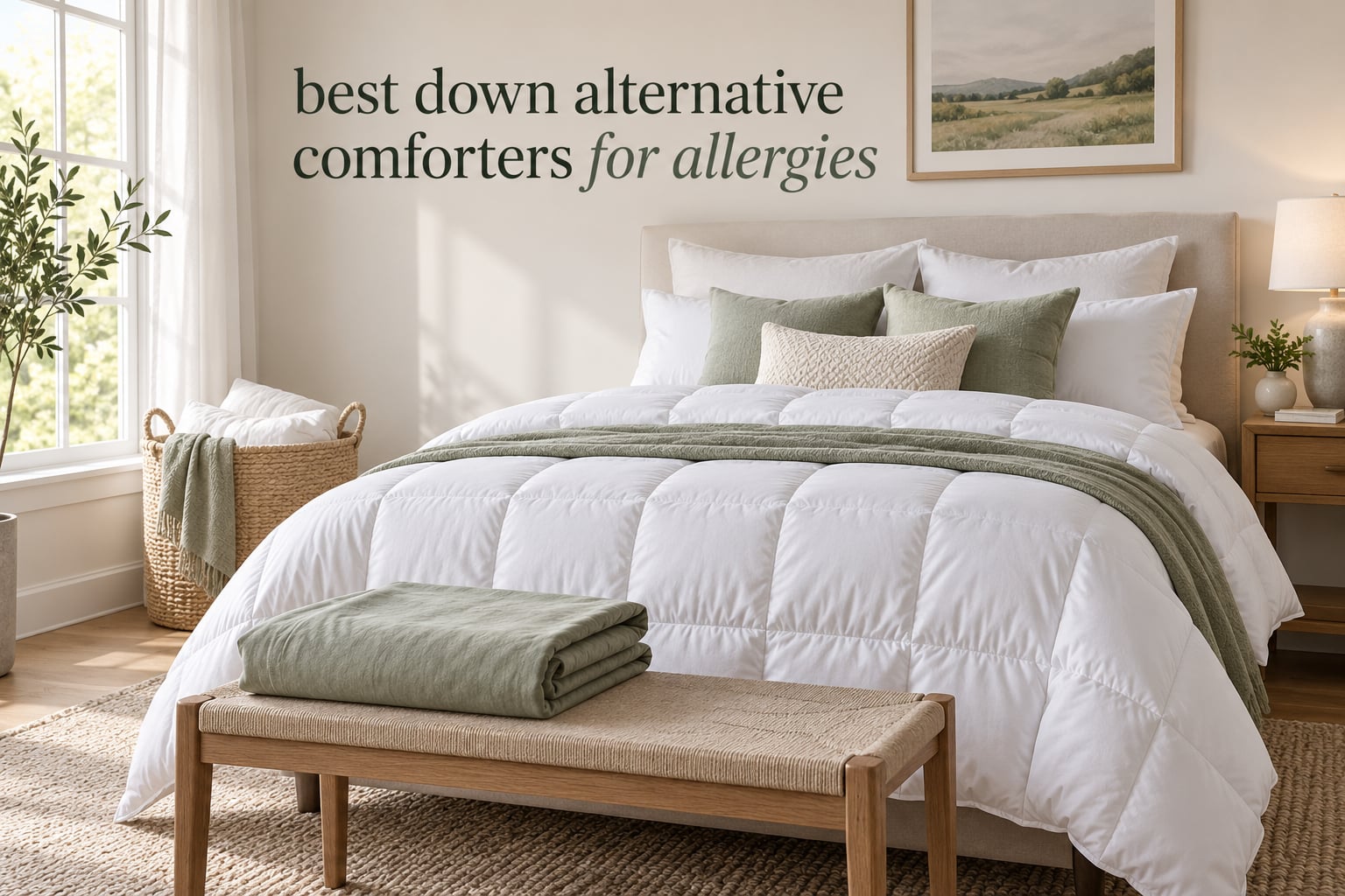 best down alternative comforters for allergies